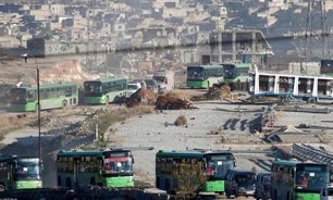 خروج گروه جدیدی از تروریست‌ها از حومه حمص و حماه