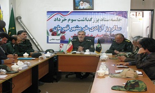 جلسه ستاد بزرگداشت سوم خرداد با حضور مسئولان نظامی خراسان شمالی تشکیل شد