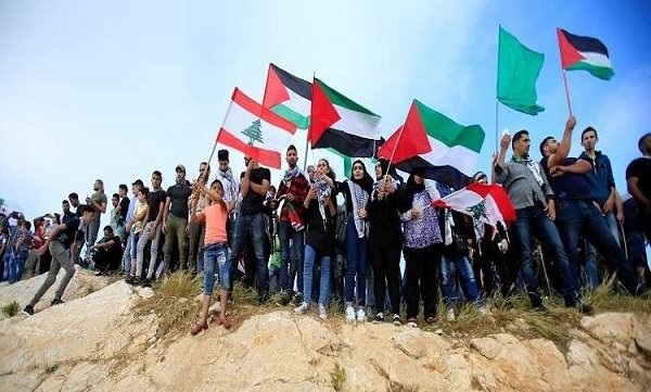 هزاران آواره فلسطینی در لبنان علیه رژیم صهیونیستی تظاهرات کردند