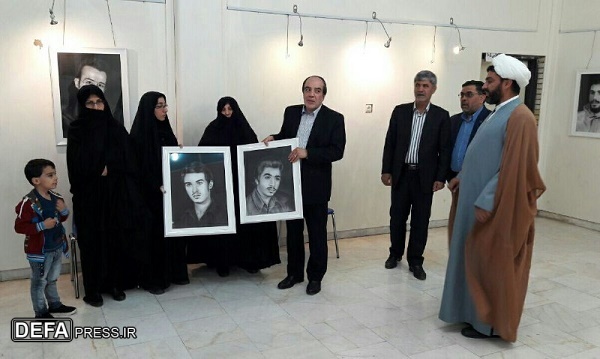 برپایی نمایشگاه نقاشی «چهره شهدا» در نگارخانه شهید کلهری قم+تصاویر