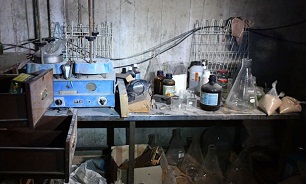 کشف کارگاه تولید سلاح شیمیایی متعلق به تروریست‌ها در جنوب دمشق