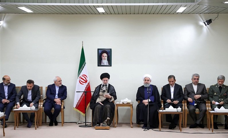 دیدار رئیس جمهور و اعضای هیئت دولت با امام خامنه‌ای