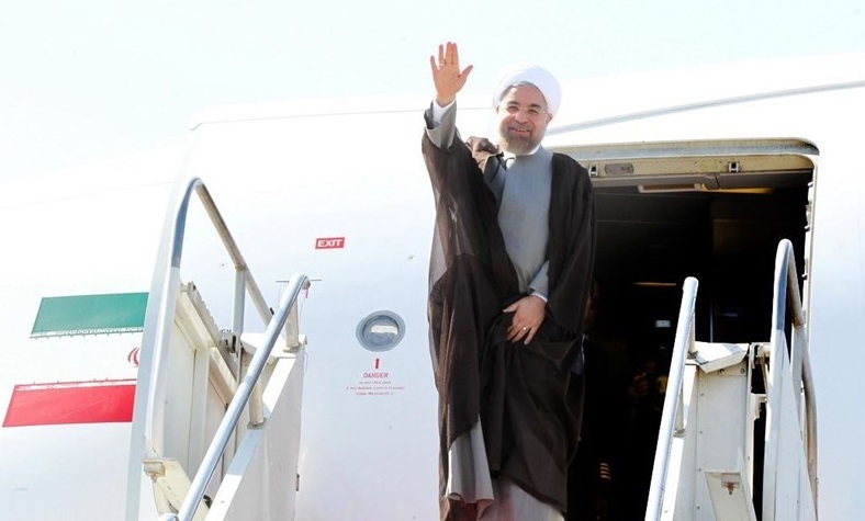 روحانی تهران را به مقصد آکتائو قزاقستان ترک کرد