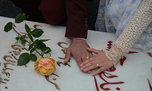 آغاز زندگی مشترک زوج ساروی در جوار هشت شهید گمنام