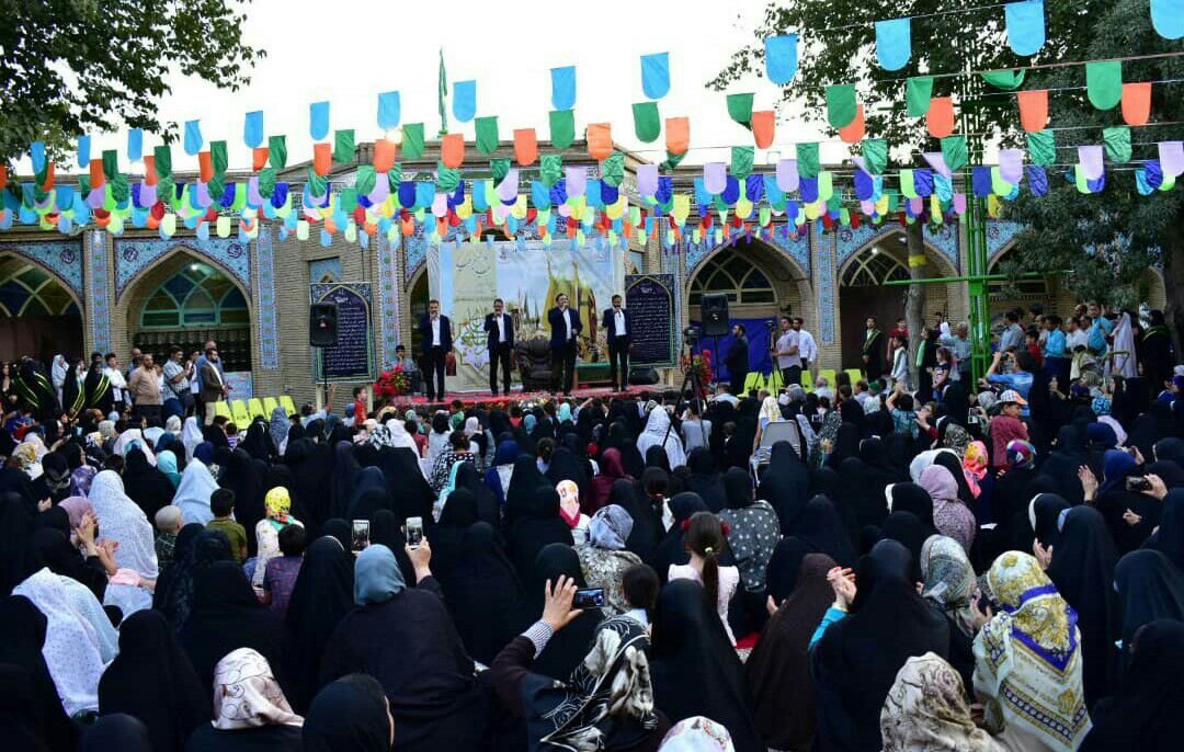 حضور چند هزار نفری در جشن غدیر حرم نوه امام موسی کاظم (ع)