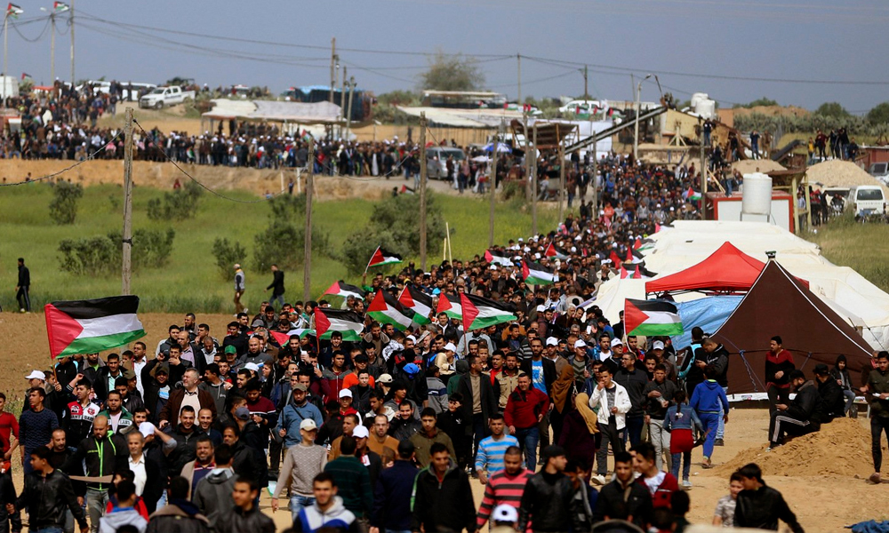 «تظاهرات بازگشت» صحنه تجلی خواست مشروع فلسطینی‌ها است