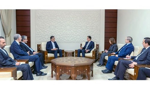 بشار اسد از تلاش‌های جمهوری اسلامی ایران برای تشکیل کمیته قانون اساسی سوریه قدردانی کرد