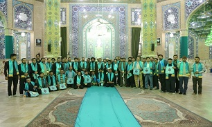 غبارروبی مسجد مقدس جمکران با حضور اصحاب رسانه قم و تهران