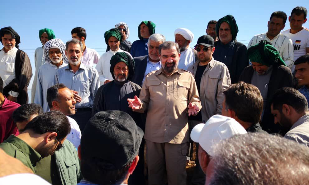 محسن رضایی از مناطق سیل‌زده بازدید کرد