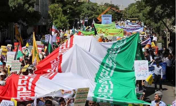 راهپیمایی روز جهانی قدس آغاز شد/ خروش عظیم ملت ایران در حمایت از فلسطین طنین‌انداز شد