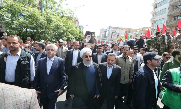 راهپیمایی روز جهانی قدس آغاز شد/ خروش عظیم ملت ایران در حمایت از قدس طنین‌انداز شد