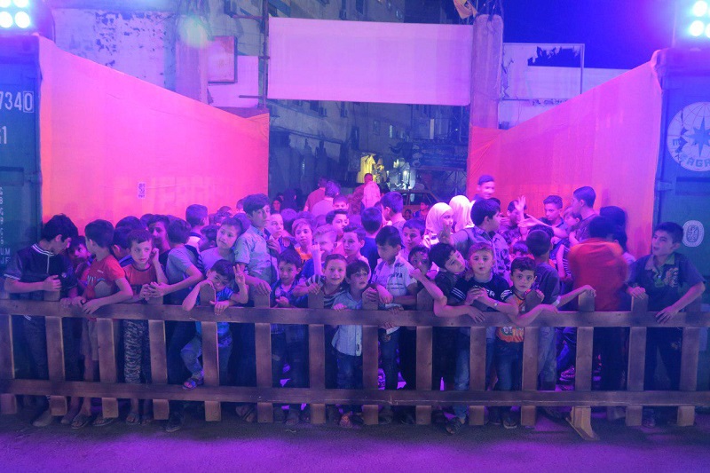 جشن و شادی کودکان زینبیه دمشق در برنامه «الیالی الساطعه»