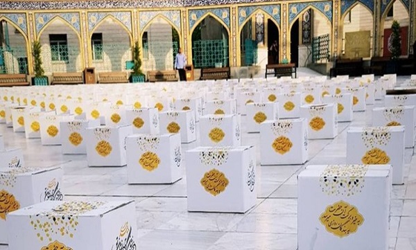 توزیع یک هزار و ۱۰۰ بسته ارزاق و غذای گرم در طرح «ایران همدل» توسط امامزاده صالح