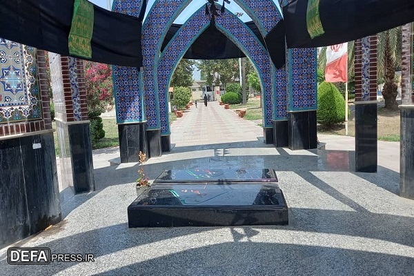 برگزاری مراسم «حسینیه سیار» در جوار شهدای گمنام جویبار