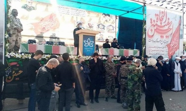 بهارستان در اربعین حسینی میزبان دو شهید گمنام دفاع مقدس شد