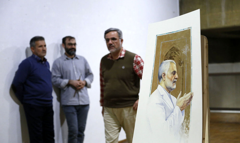 اختتامیه نمایشگاه «سرو ایرانی» در فرهنگسرای نیاوران/ پرتره‌هایی به یاد سردار