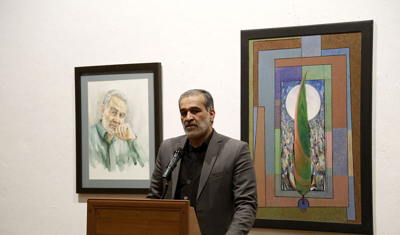 اختتامیه نمایشگاه «سرو ایرانی» در فرهنگسرای نیاوران/ پرتره‌هایی به یاد سردار