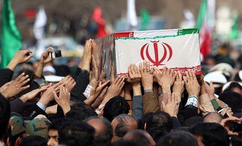 تشییع و خاکسپاری پیکر شهید گمنام در سازمان ثبت احوال کشور