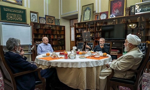 قالیباف میزبان افطاری ناطق، حداد و لاریجانی