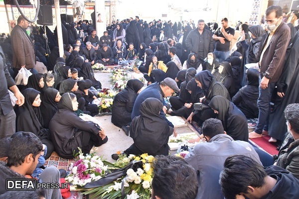 مراسم هفتمین روز شهداء حادثه تروریستی کرمان +تصاویر