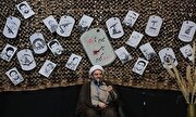 تصاویر/ اولین سالگرد تدفین شهید گمنام در روضه الشهید منظریه