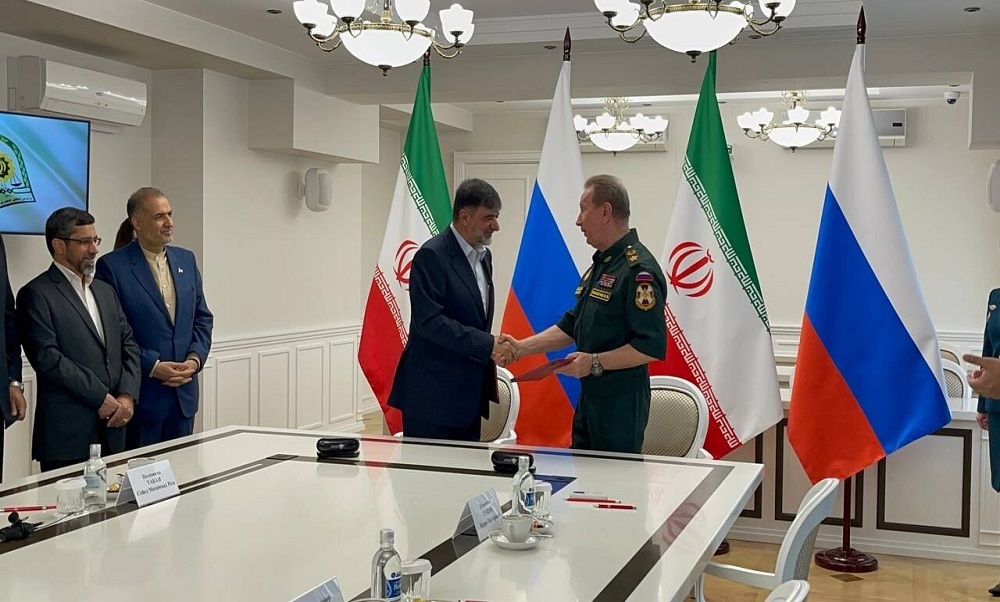 پلیس ایران و گارد ملی روسیه تفاهم‌نامه همکاری امضا کردند