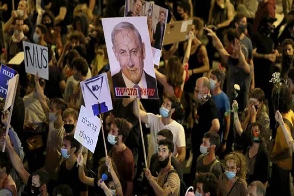 اردوکشی خیابانی مخالفان و موافقان نتانیاهو در تل‌آویو