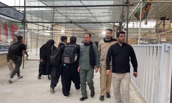 بازدید دبیر ستاد مرکزی اربعین حسینی بنیاد شهید و امور ایثارگران از موکب‌های اربعین در ایلام