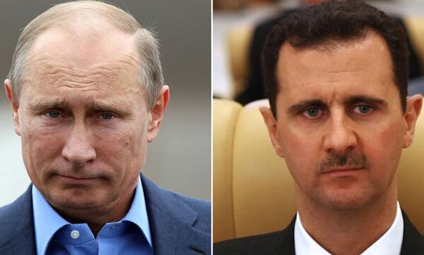 «پوتین» به «اسد» تسلیت گفت/ ادامه مبارزه با تروریسم با همکاری نزدیک روسیه و سوریه