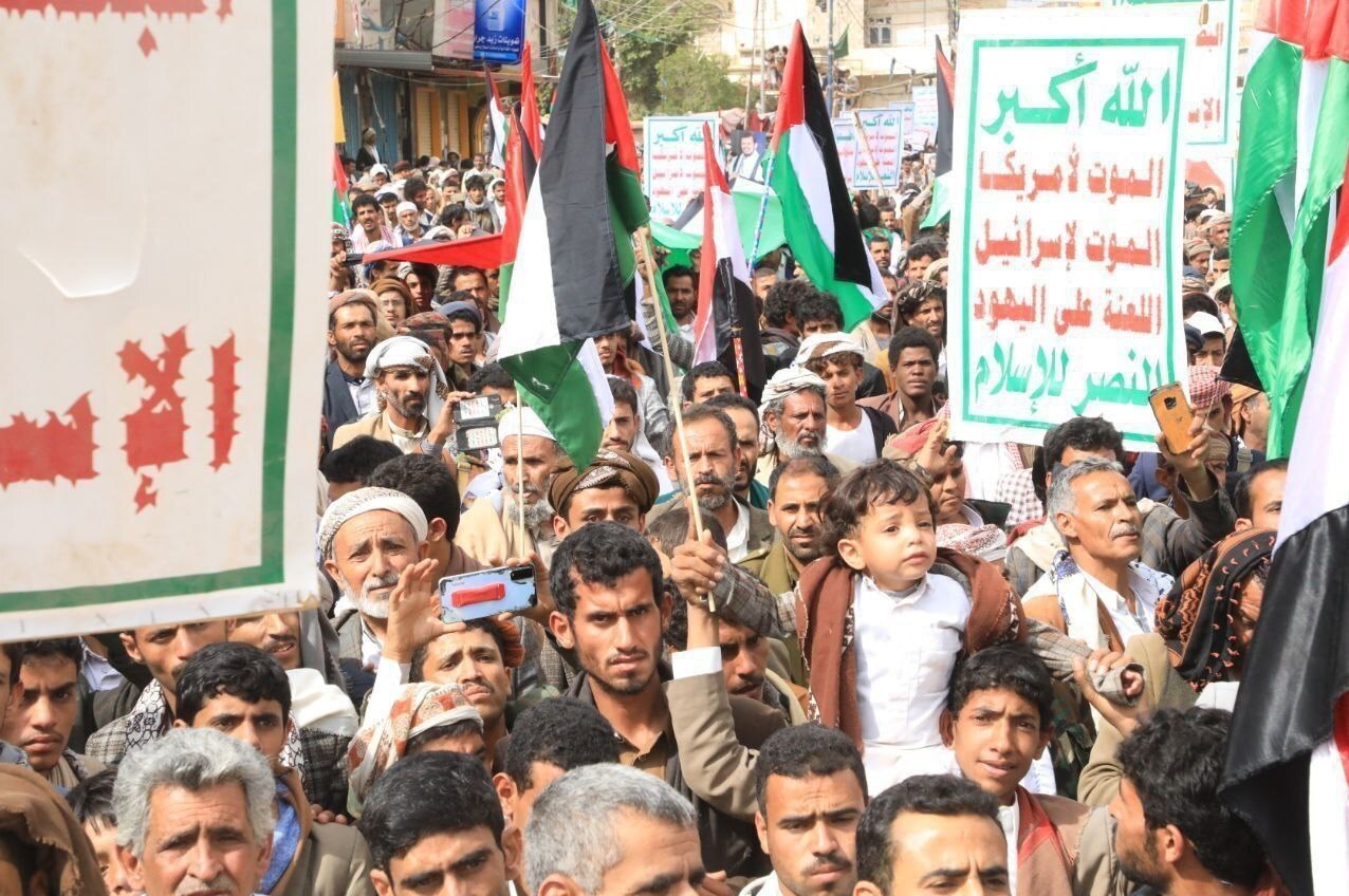 تظاهرات گسترده مردم یمن در حمایت از غزه و مقاومت فلسطین+ تصاویر
