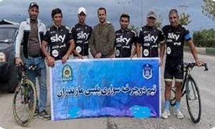 کسب مقام سومی تیم دوچرخه سواری پلیس مازندران در لیگ استان‌های شمالی کشور
