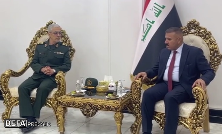 دیدار سرلشکر باقری با وزیر کشور عراق