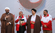 پدر اولین شهید مدافع حرم کشور عضو افتخاری جمعیت هلال احمر بام ایران شد