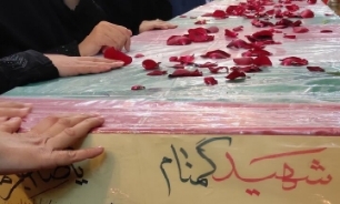 پیکر شهید گمنام در آموزشکده الزهرا (س) مشهد تشییع شد