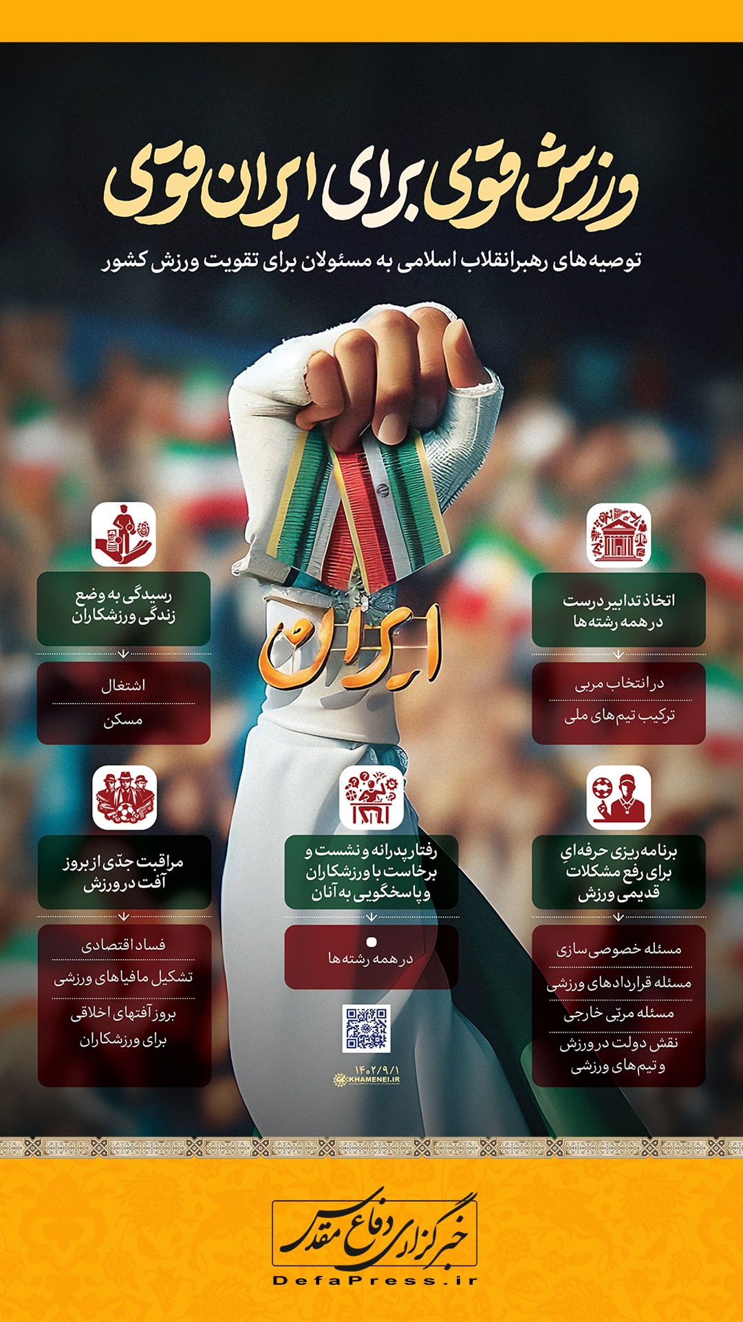 اطلاع‌نگاشت/ ورزش قوی برای ایران قوی