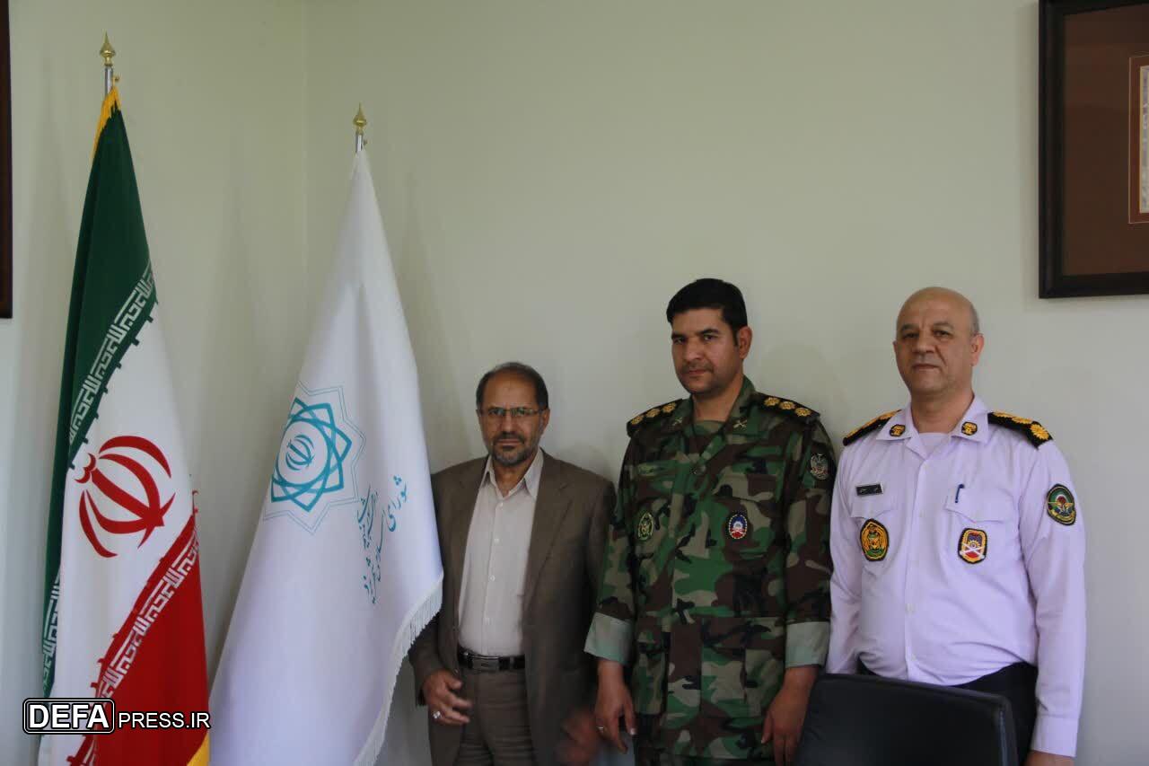 دیدار نماینده آجا در حفظ آثار دفاع مقدس یزد با رئیس شورای شهر یزد