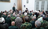 دیدار جمعی از فرماندهان نیرو‌های مسلح با امام خامنه‌ای+ تصاویر