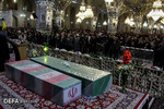 اجتماع عظیم عزاداران فاطمی و تشییع شهدای گمنام و مدافع حرم در شهر مقدس مشهد