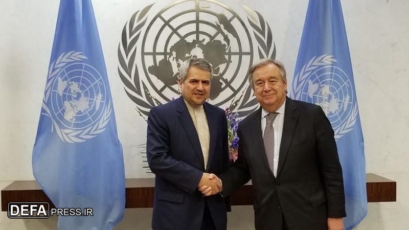 اقوام متحدہ کے سیکریٹری جنرل اور ایران کے مندوب کی ملاقات