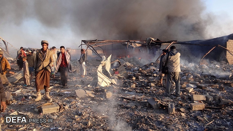 یمن پر سعودی جارحیت، درجنوں عام شہری شہید و زخمی