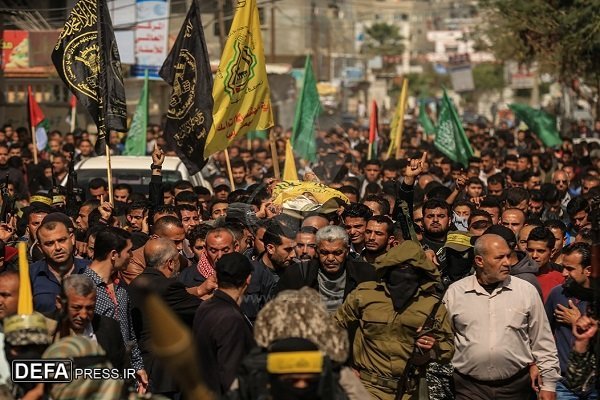 غزہ کے خونی جمعہ کے شہیدوں کی تشییع جنازہ