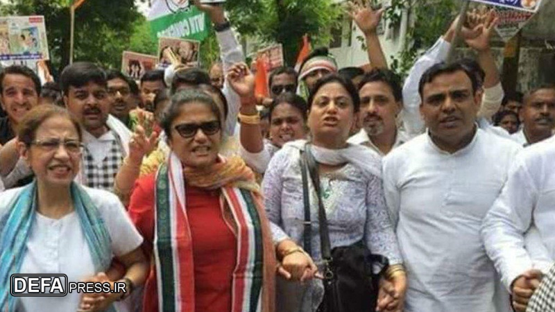 دہلی : عام آدمی پارٹی کا مرکزی حکومت کے خلاف مظاہرہ
