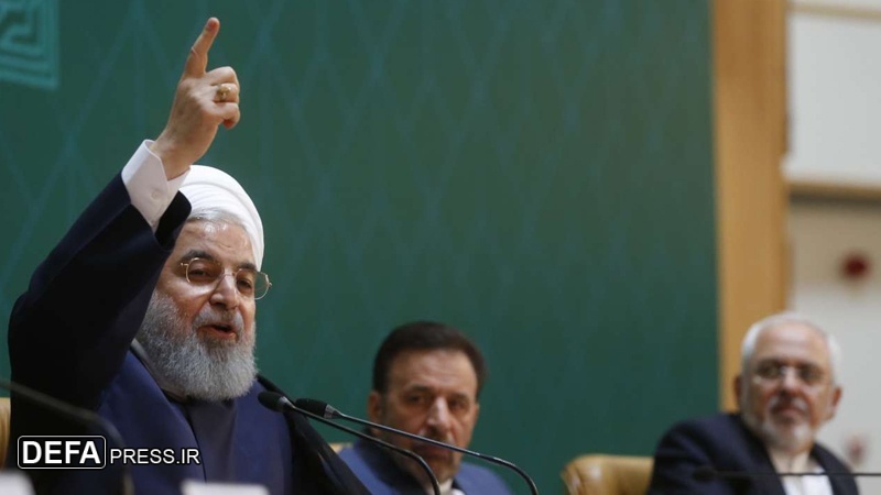 ایرانی عوام امریکہ کو شکست دے گی: صدر روحانی