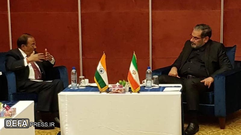 ہندوستان کے قومی سلامتی کے مشیر کی ایران کی قومی سلامتی کی اعلی کونسل کے سیکریٹری سے ملاقات
