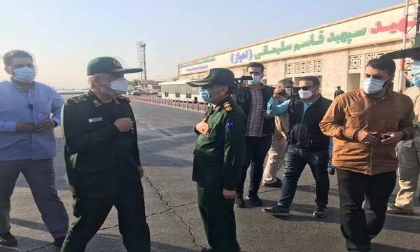 سپاہ پاسداران انقلاب اسلامی کے سربراہ خوزستان پہنچ گئے