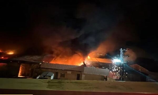 مقبوضہ فلسطینی شہر حیفا میں لاجسٹکس کی کمپنی میں آگ لگ گئی