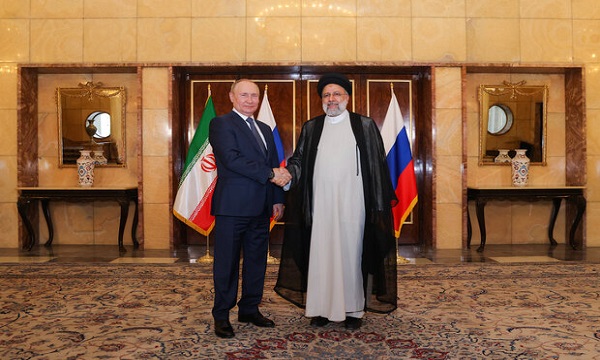 ایرانی صدر آیت اللہ رئیسی اور پیوٹن کی ملاقات