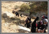 خواهران بسیجی به قله سبلان صعود می کنند