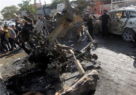 انفجار پیاپی 4 خودروی بمبگذاری شده در شهر کاظمیه عراق