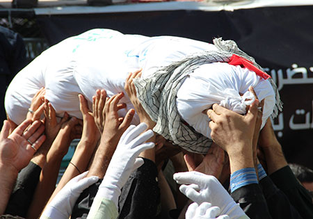 تصاویر/ تشییع پیکر شهید گمنام در قم